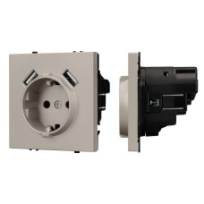 Механизм розетки Arlight с USB зарядкой SCT-NOBE-MUAA-SFPL-CA (230V, 16A) 059442