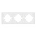 Рамка пластиковая на 3 поста Arlight FRM-TENDO-SFPL-3-WH 054653