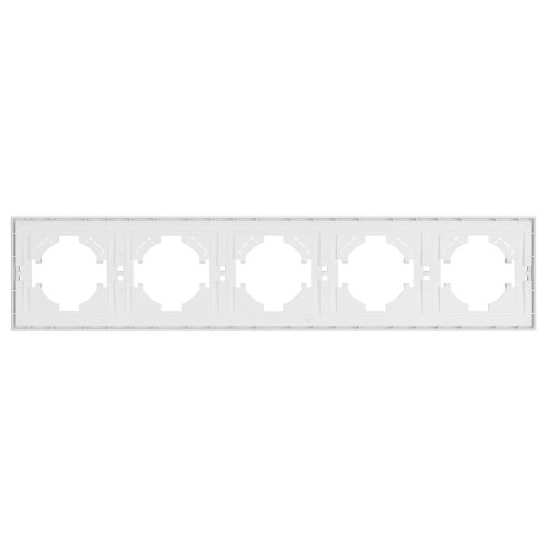 Рамка пластиковая на 5 постов Arlight FRM-TENDO-PL-5-WH 053851