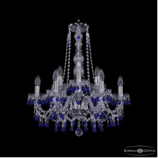 Подвесная люстра Bohemia Ivele Crystal 1410/6+3/195/h-63 Ni V3001