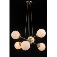 Подвесная люстра Natali Kovaltseva MOLECULE 81047-6C ANTIQUE BRASS
