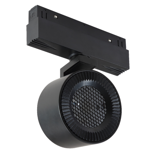 Трековый магнитный светильник iLedex Vision 4822-010-D82-12W-38DG-4000K BK (WALL WASHER)
