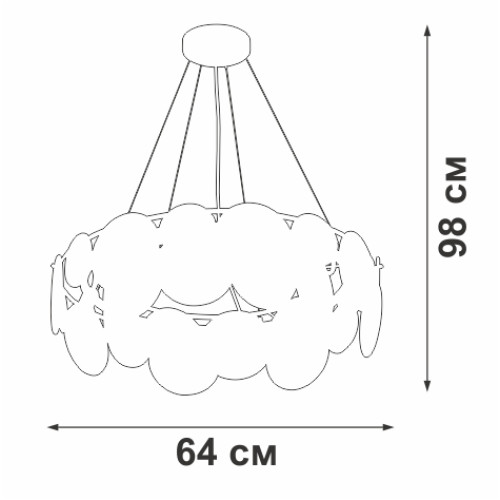 Подвесная люстра Vitaluce V5801-8/6S