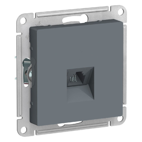 Розетка телефонная RJ11 Systeme Electric AtlasDesign Грифель ATN000781
