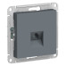 Розетка телефонная RJ11 Systeme Electric AtlasDesign Грифель ATN000781