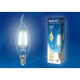 Лампа светодиодная филаментная (UL-00003255) Uniel E27 7,5W 4000K прозрачная LED-G45-7,5W/NW/E27/CL GLA01TR