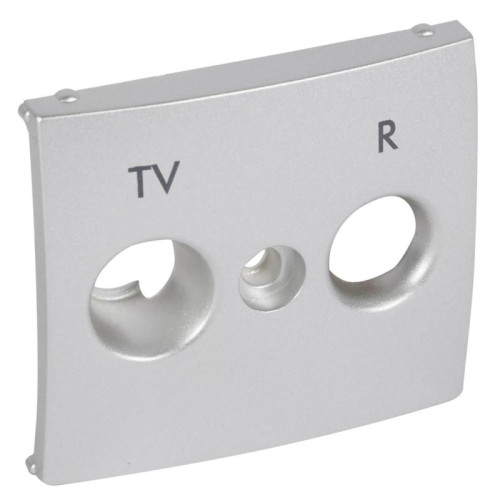 Лицевая панель Legrand Valena розетки TV-FM алюминий 770265