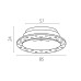 Рамка скрытого монтажа вогнутая для светильников Lightstar Spira 0741х6 (D65) 074106-01