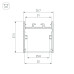 Алюминиевый профиль Arlight SL-LINE-3638-LW-3000 ANOD BLACK 043974