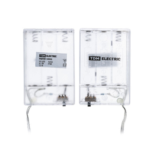 Светодиодная гирлянда TDM Electric Роса100 3хАА теплый белый без мерцания SQ0361-0053