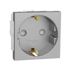 Розетка Schneider Electric Unica New Modular с/з со шторками 16A 250V NU303730