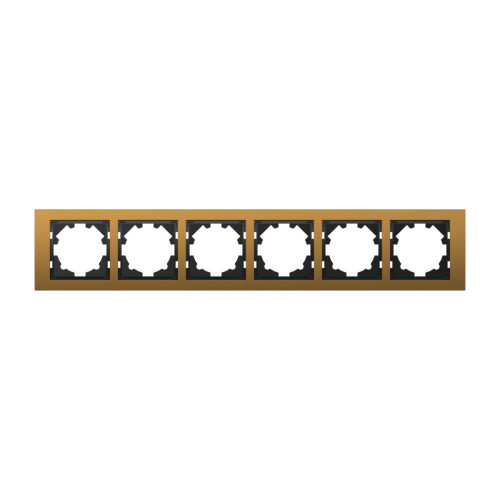 Рамка шестиместная ELBI Zena Platin 500-073500-252