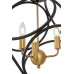 Подвесная люстра Lumina Deco Casai LDP 1243-3 BK+MD