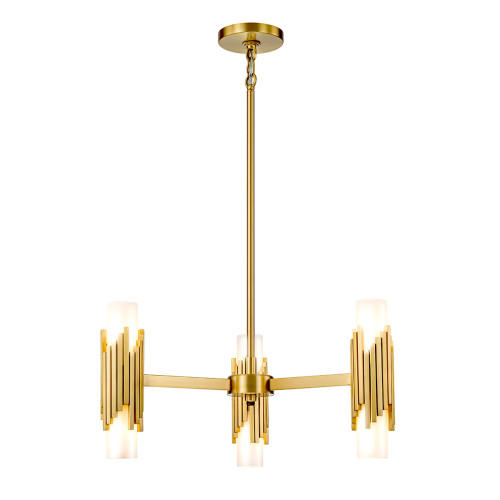 Подвесная люстра Elstead Lighting MARVELE6-AB-OPAL