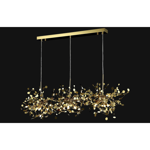 Подвесной светильник Crystal Lux GARDEN SP3х3 L1200 GOLD