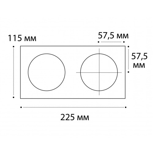 Рамка для светильника Italline IT02-QRS2 black