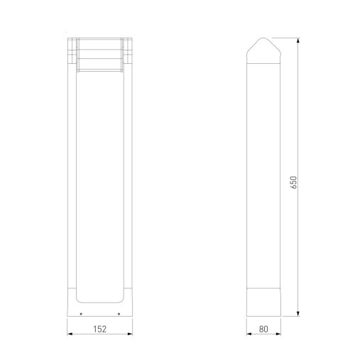 Ландшафтный светильник Elektrostandard DORS 35163/F черный 4690389219313 a072078
