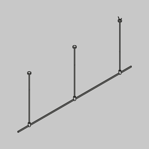 Основание Long для трековых светильников Maytoni Technical Flarity TFC-Flar-L01-B