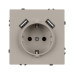 Механизм розетки Arlight с USB зарядкой SCT-NOBE-MUAA-SFPL-CA (230V, 16A) 059442