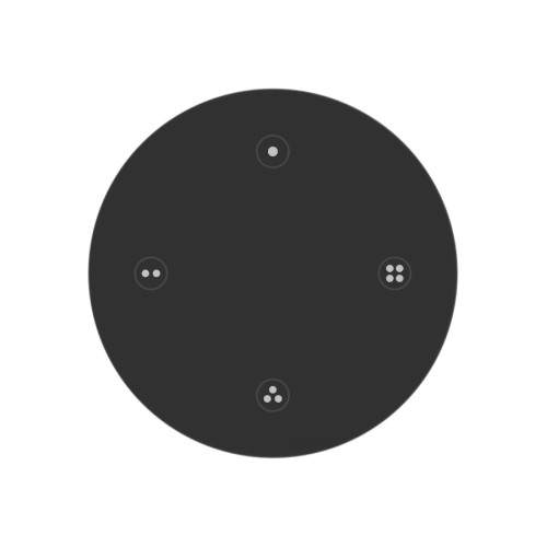 Пульт Arlight SMART-801-22-4G-4SC-SH Black (3V, Magnet, 2.4G) 046481