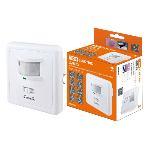 Датчик движения инфракрасный TDM Electric ДДВ-03 SQ0324-0013