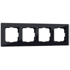 Рамка Werkel Favorit на 4 поста черный W0041108 4690389159954