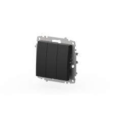 Выключатель трехклавишный ELBI Zena Vega 609-014800-254