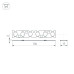 Экран линзованный Arlight SL-LINE-W20-30deg-540 041791