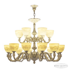 Подвесная люстра Bohemia Ivele Crystal Florence 71101/12+6/300/2d NW P1 U Horse