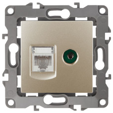 Розетка комбинированная RJ45+TV Эра 12-3110-04 Б0027444