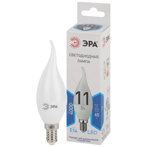 Лампа светодиодная Эра E14 11W 4000K LED BXS-11W-840-E14 Б0032993