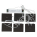Встраиваемый светильник (комплект из 6 шт) Uniel ULP-1010 42W/4000К IP40 GRILYATO BLACK KIT06 UL-00008958