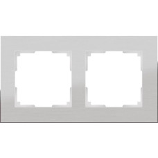 Рамка Werkel Aluminium на 2 поста алюминий WL11-Frame-02 4690389073632