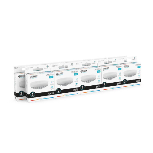 Лампа светодиодная Gauss GX70 21W 4100K матовая 83822