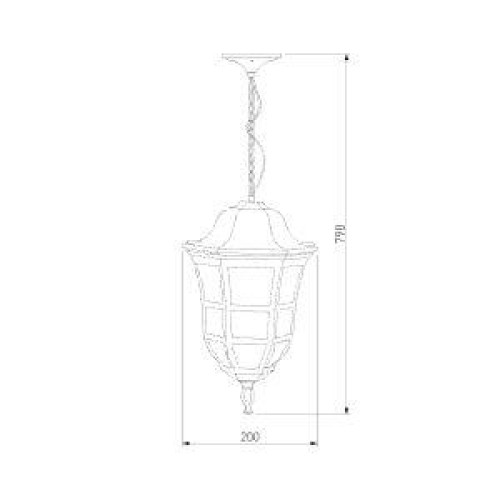 Уличный подвесной светильник Elektrostandard Dorado GL 1013H кофейное золото 4690389135965