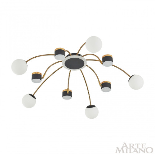 Потолочная люстра Arte Milano 272040/10 BK/GD