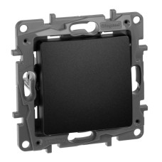 Выключатель одноклавишный Legrand Etika 10A 250V антрацит 672601