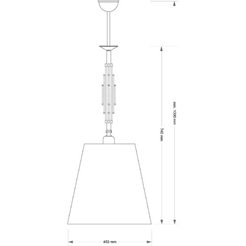 Подвесной светильник Kutek Fellino FEL-ZWD-1(BN/A)