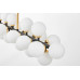 Люстра на штанге Lumina Deco Marsiada LDP 6033-24 BK+GD