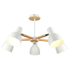 Люстра на штанге IMEX MD.4748-5-S WH+CH