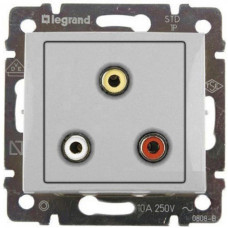 Розетка RCA Legrand Valena алюминий 770284