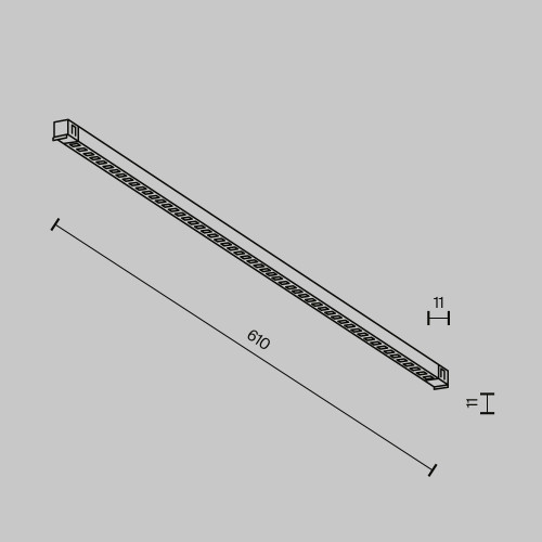 Трековый магнитный светильник Maytoni Technical Points Exility X TR241-2-12W4K-B