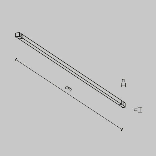 Трековый светильник Maytoni Technical Exility X TR240-2-12W4K-B