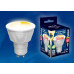 Лампа светодиодная диммируемая (UL-00003988) Uniel GU10 6W 4000K матовая LED-JCDR 6W/NW/GU10/FR/DIM PLP01WH
