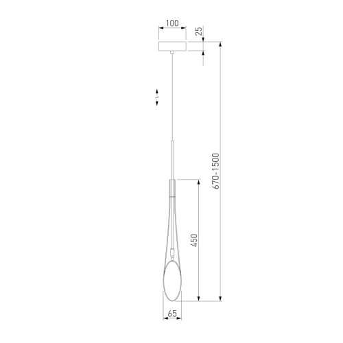 Подвесной светильник Eurosvet Folio 50224/1 прозрачный a058962