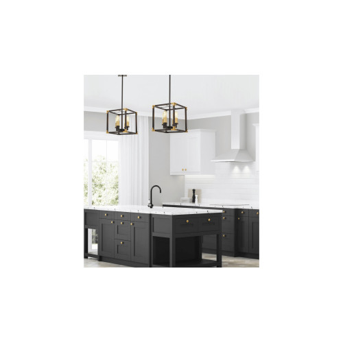 Подвесная люстра Lumina Deco Waldorf LDP 1140-4 BK+MD