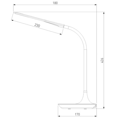 Настольная лампа Eurosvet 80422/1 серебристый