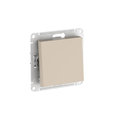 Выключатель с самовозвратом, сх.1, 10АХ, мех., быстрозажим. клем. Systeme Electric AtlasDesign Песочный ATN001215S