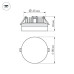 Встраиваемый светильник Arlight LTD-80R-Opal-Roll 5W Warm White 020809