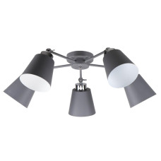 Потолочная люстра IMEX MD.9103-5-S GR+CH Потолочная люстра IMEX MD.9103-5-S GR+CH